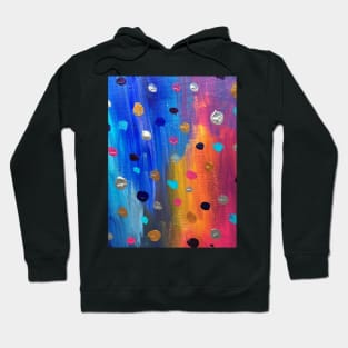 Acrylic Painting Dot Pattern Hoodie